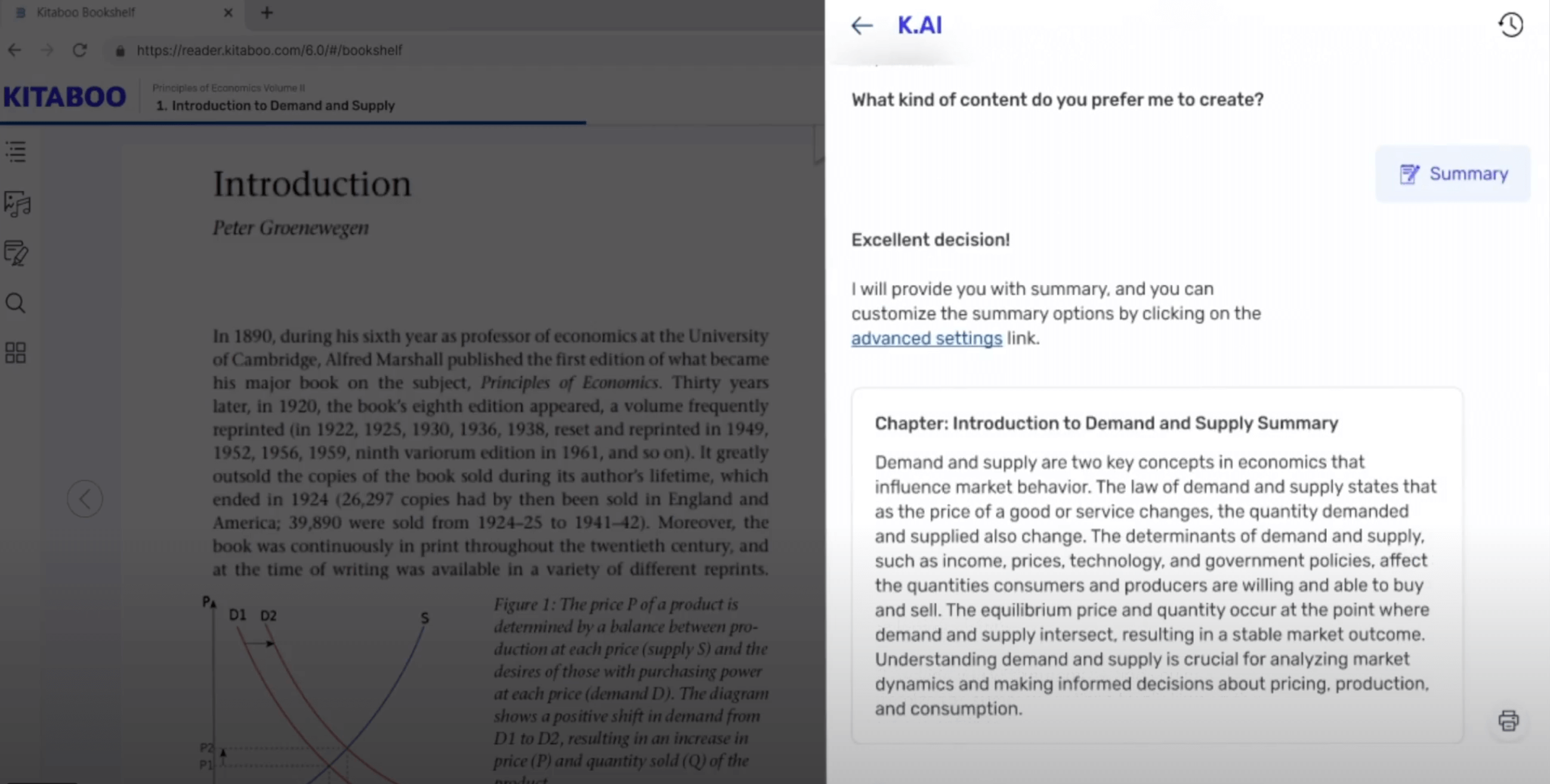 chapter summaries screenshot